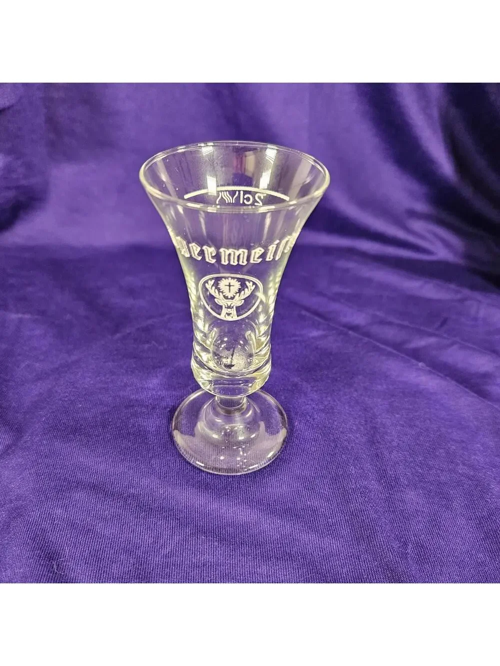 Jägermeister Stemmed Shot Glass Deer Logo Cordial Schnapps Glass Barware
